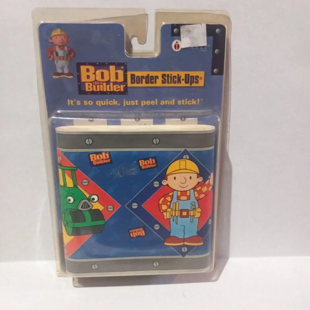 Bob The Builder Border Stick Ups-Lot Of 2-2002-15 Ft x 5 Inch Each-Nick Jr